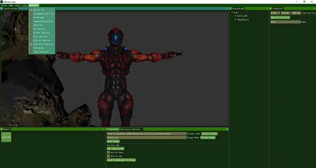 Alumnos UAD conectan sus motores gráficos con NVIDIA Omniverse