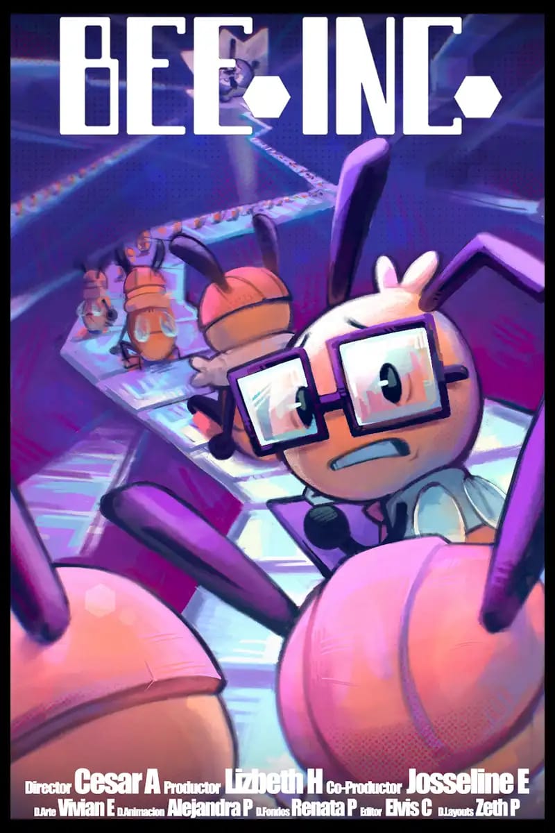 Poster del cortometraje BeeINC — Cortometraje de 1er Corto Mitad de carrera UAD