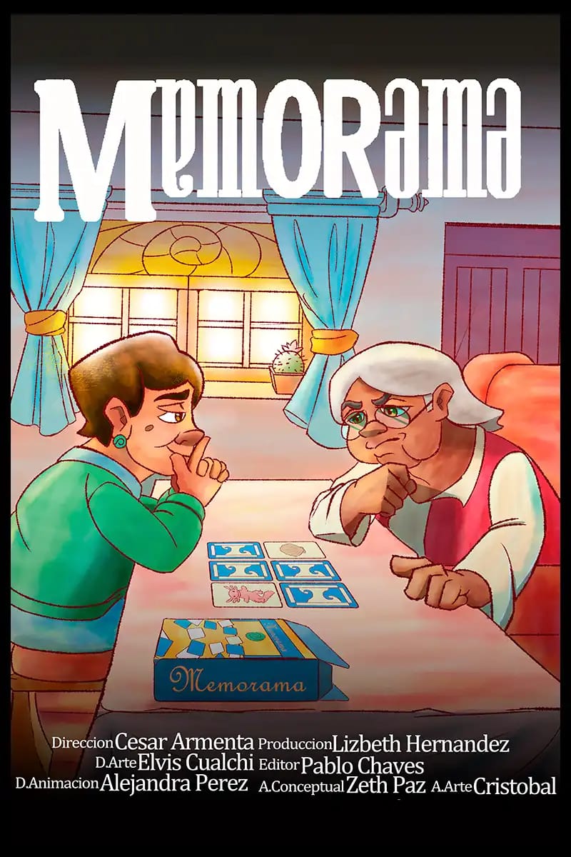 Poster del cortometraje Memorama — Cortometraje de 2do Corto Titulación UAD