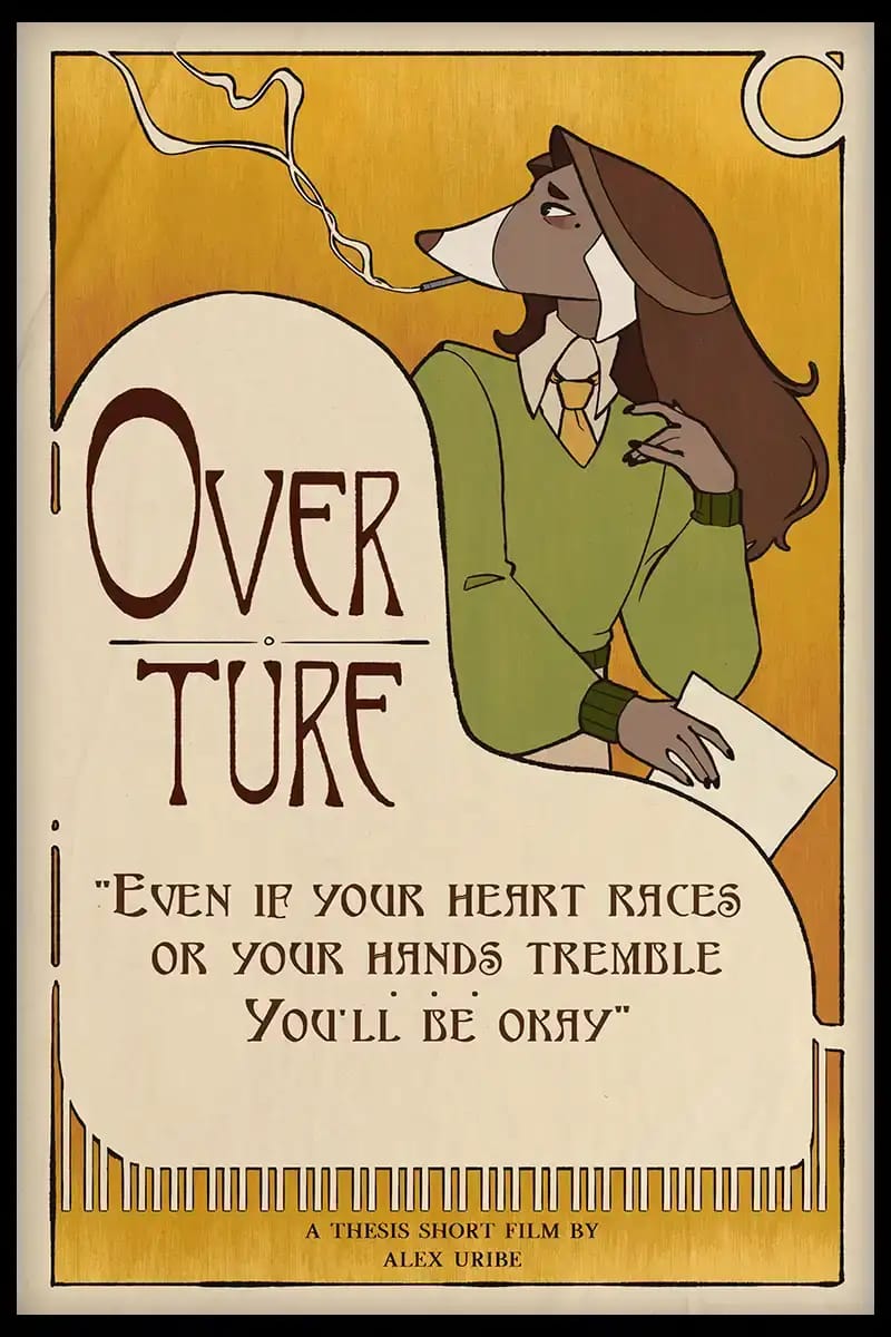 Poster del cortometraje Overture — Cortometraje de 2do Corto Titulación UAD